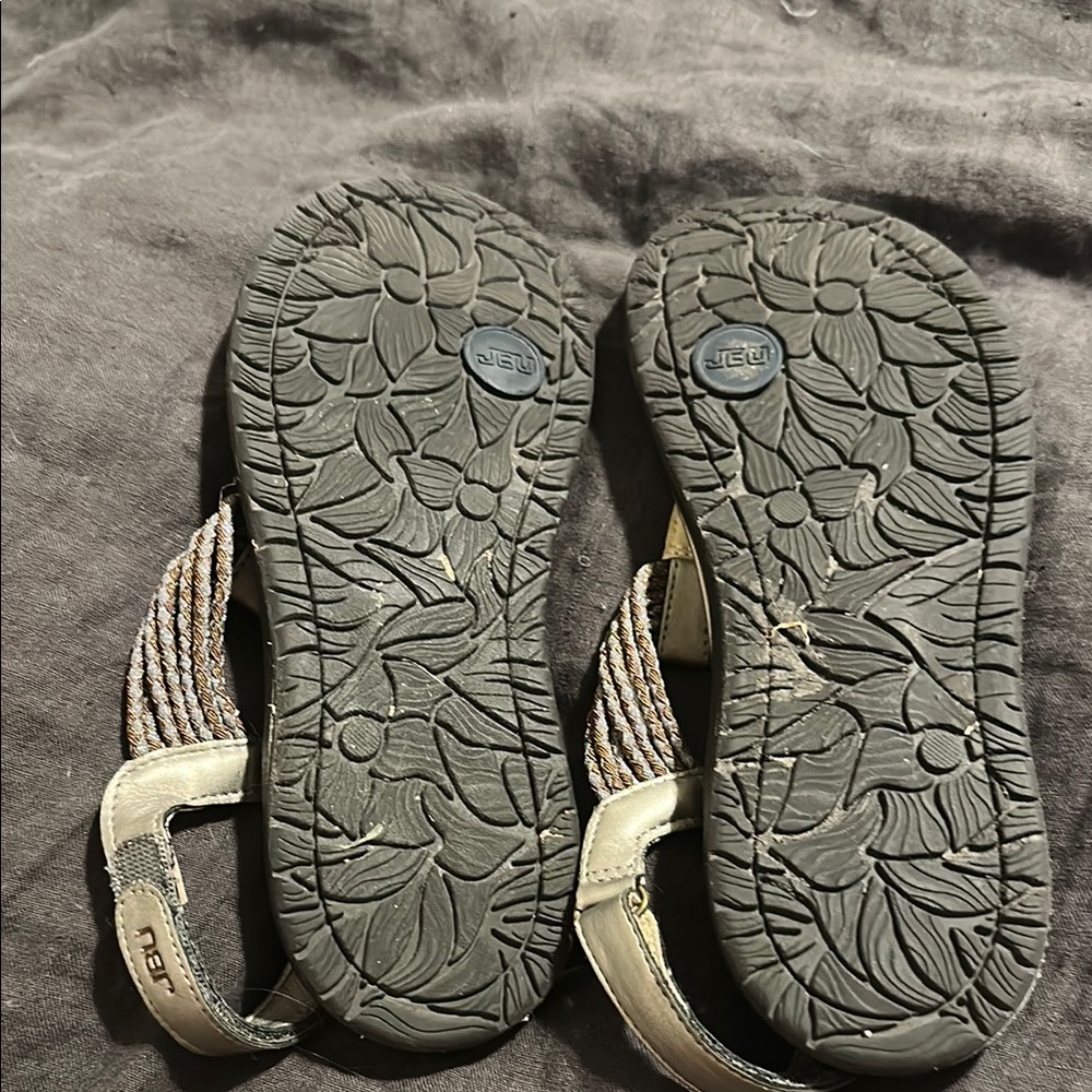 JBU Silver and Tan Sport Sandals - Picture 3 of 3